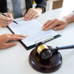 gavel couple lawyer and separation agreement
