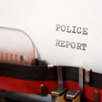 police report written on typewriter