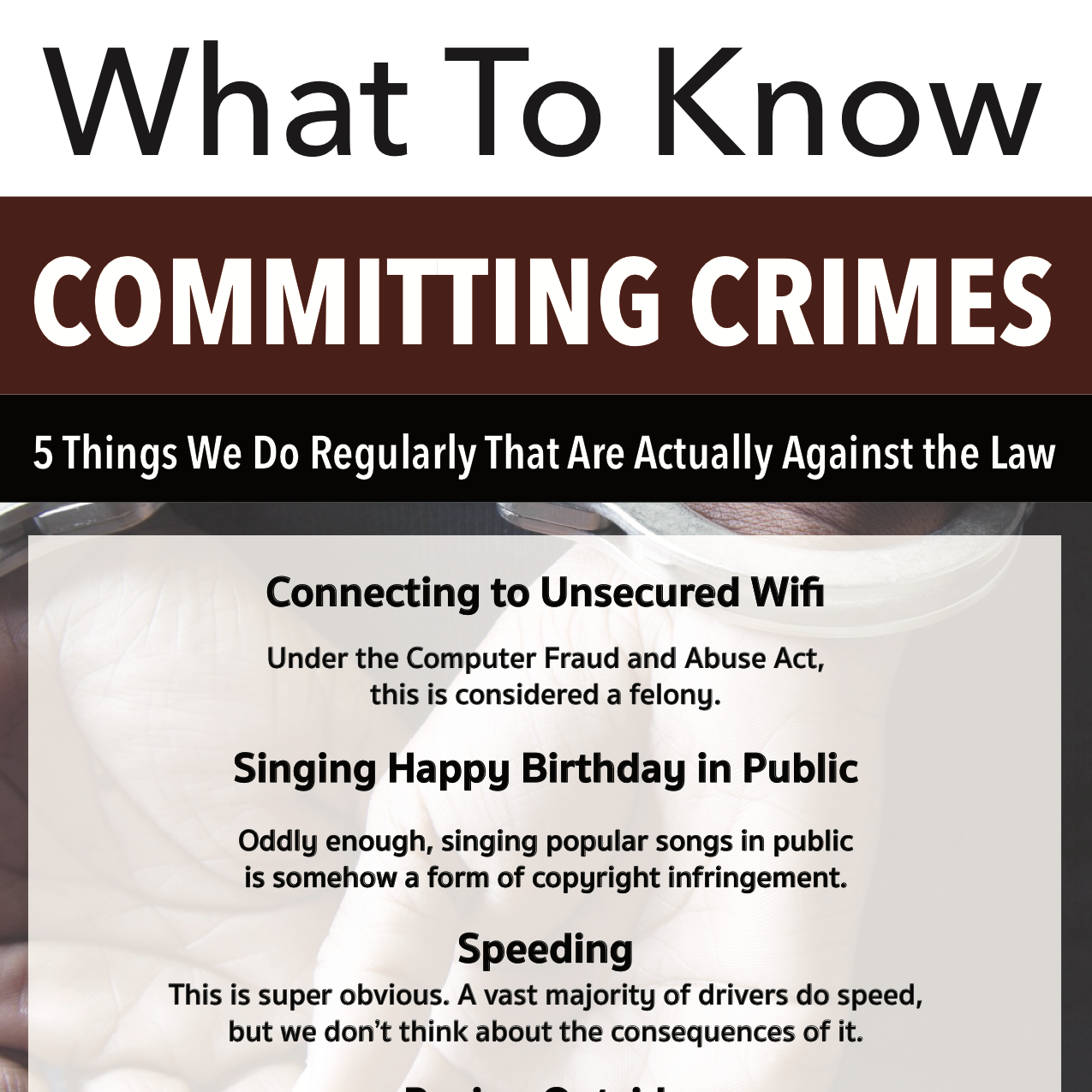 common crimes infographic