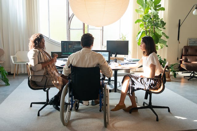 person in wheelchair